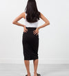 Long Pencil Skirt in Black