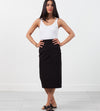 Long Pencil Skirt in Black