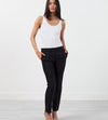 Straight Seam Trouser in Black