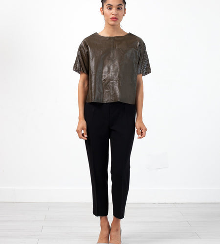 Auralias Leather Top