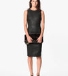 Iranta Leather Dress in Black