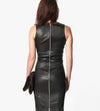 Iranta Leather Dress in Black