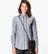 Chambray Boyfriend Shirt in Blue