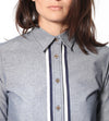 Chambray Boyfriend Shirt in Blue