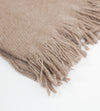 Cashmere Tassel Blanket in Brown