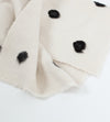 Cashmere Dot Shawl in Black/White