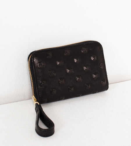 Elodie Leather Wallet in Black