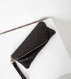 Roxanne Leather Clutch in Black