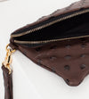 Roxanne Leather Clutch in Brown