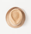 Washboard Hat in Straw/White