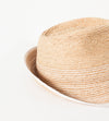 Washboard Hat in Straw/White
