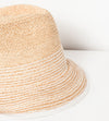 Washboard Hat in Straw/White