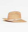 Wrapped Up Hat in Straw/White