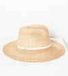 Wrapped Up Hat in Straw/White