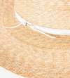 Wrapped Up Hat in Straw/White