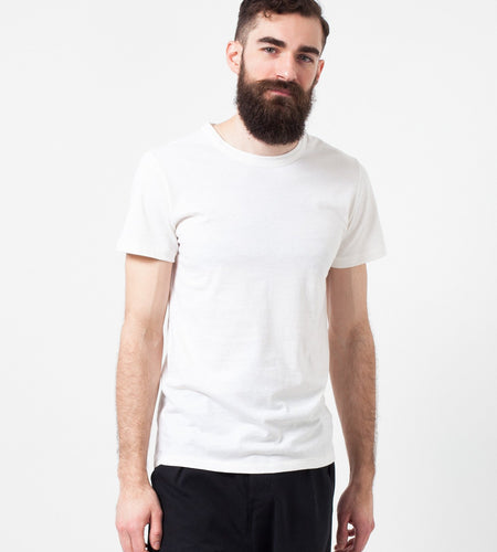 Comfort Tee in White Wool Blend