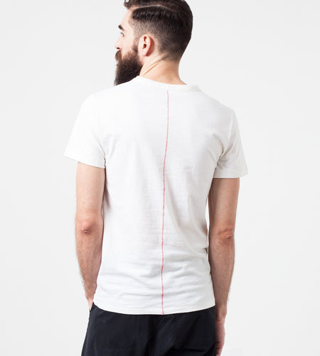 Comfort Tee in White Wool Blend