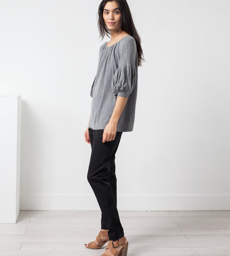 Cashmere Puff Sleeve Knit