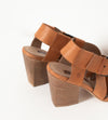 Buckle Strap Heel in Brown