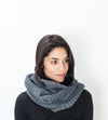 Knit Neck Warmer in Grey