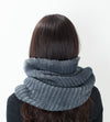 Knit Neck Warmer in Grey