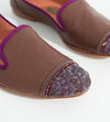 Bizi Cap Toe Loafer in Rose/Aubergine