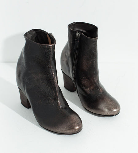 Scavata Ankle Boot in Bronze
