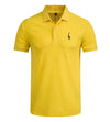 NEGIZBER New Man Polo Shirt Mens Casual Deer Embroidery Cotton Polo shirt Men Short Sleeve High Quantity polo men