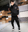 2020 Workwear jacket men's Hooded Jacket+Pants 2PC Sets  baseball  loose Pullover coat & Long Pants Mens Clothing