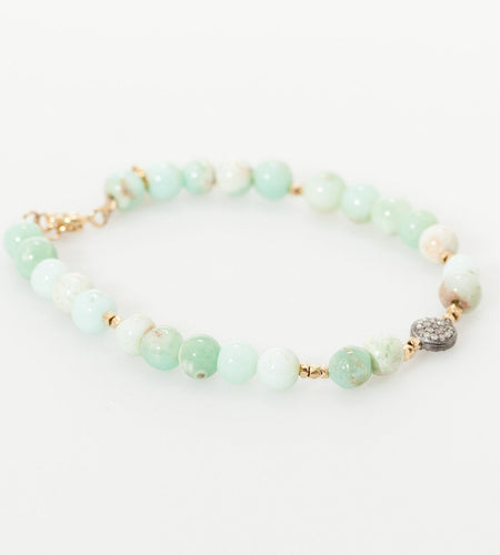 Leopold Bracelet in Green Chrysoprase