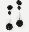 Drop Cluster Earring in Black