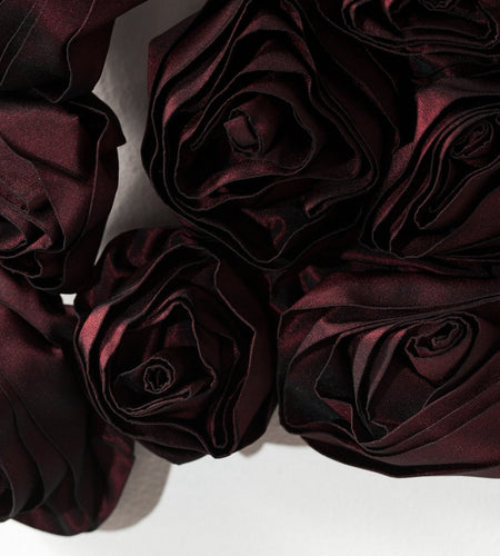 Rose Necklace in Red