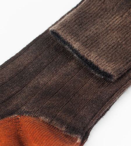 Cashmere Knit Sock in Bronze