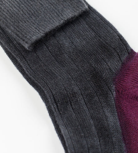 Cashmere Knit Sock in Grey
